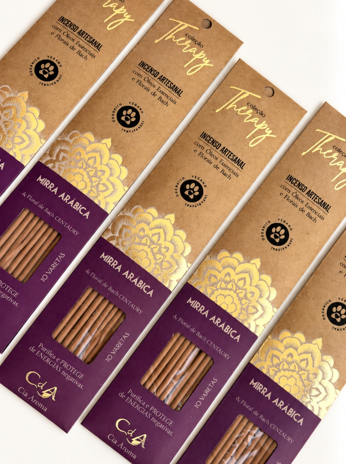 Incenso Natural Cia de Aroma - Mirra - Purificação e Proteção