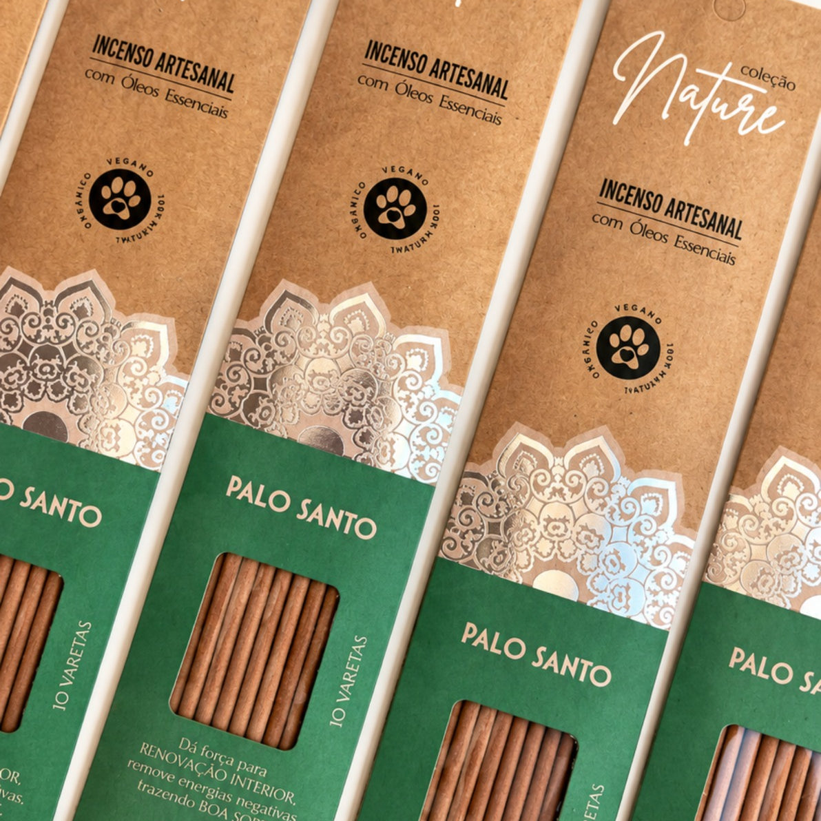 Incenso Natural Cia de Aroma - Palo Santo - Renovação, Remove Energias Negativas e Traz Boa Sorte