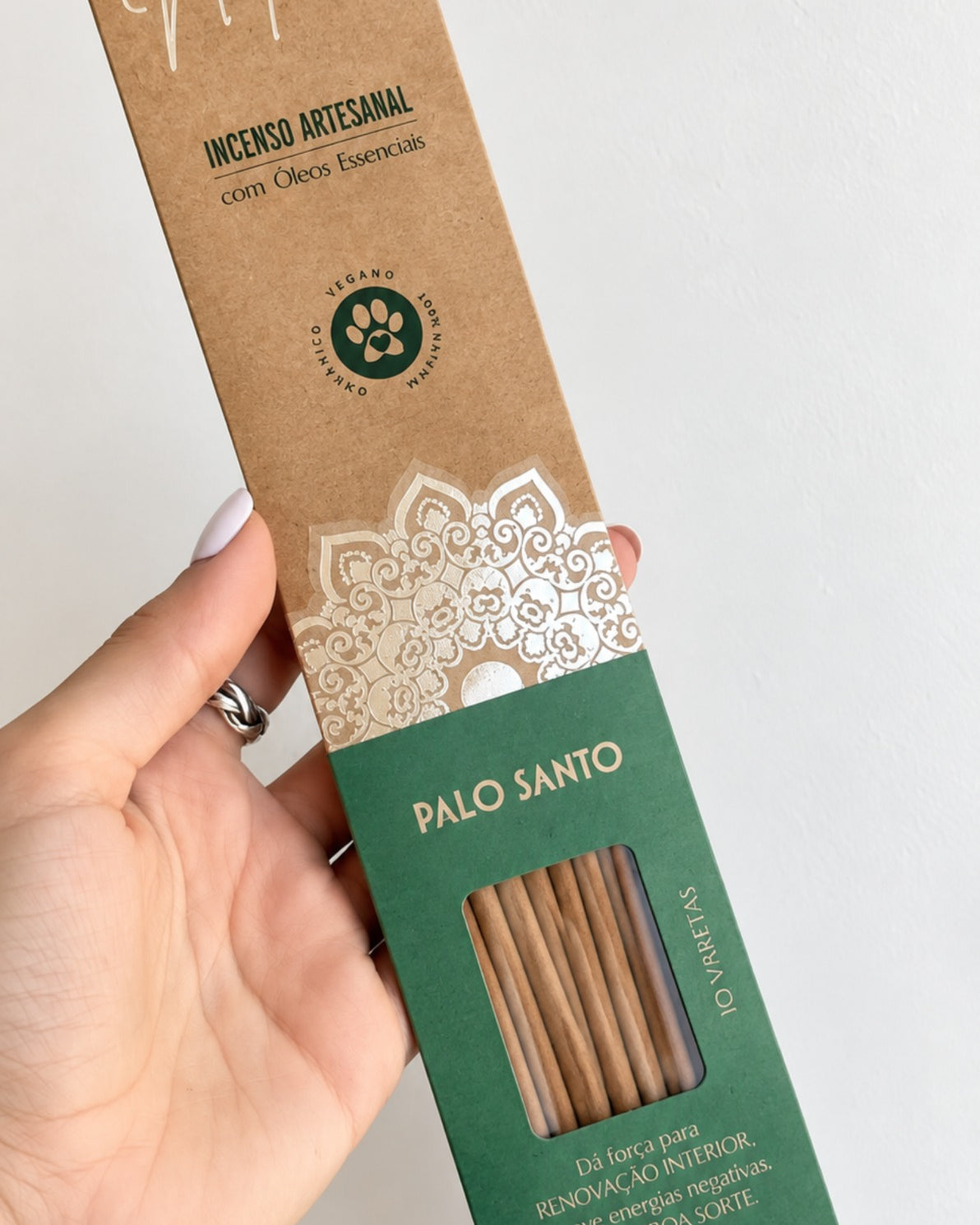 Incenso Natural Cia de Aroma - Palo Santo - Renovação, Remove Energias Negativas e Traz Boa Sorte