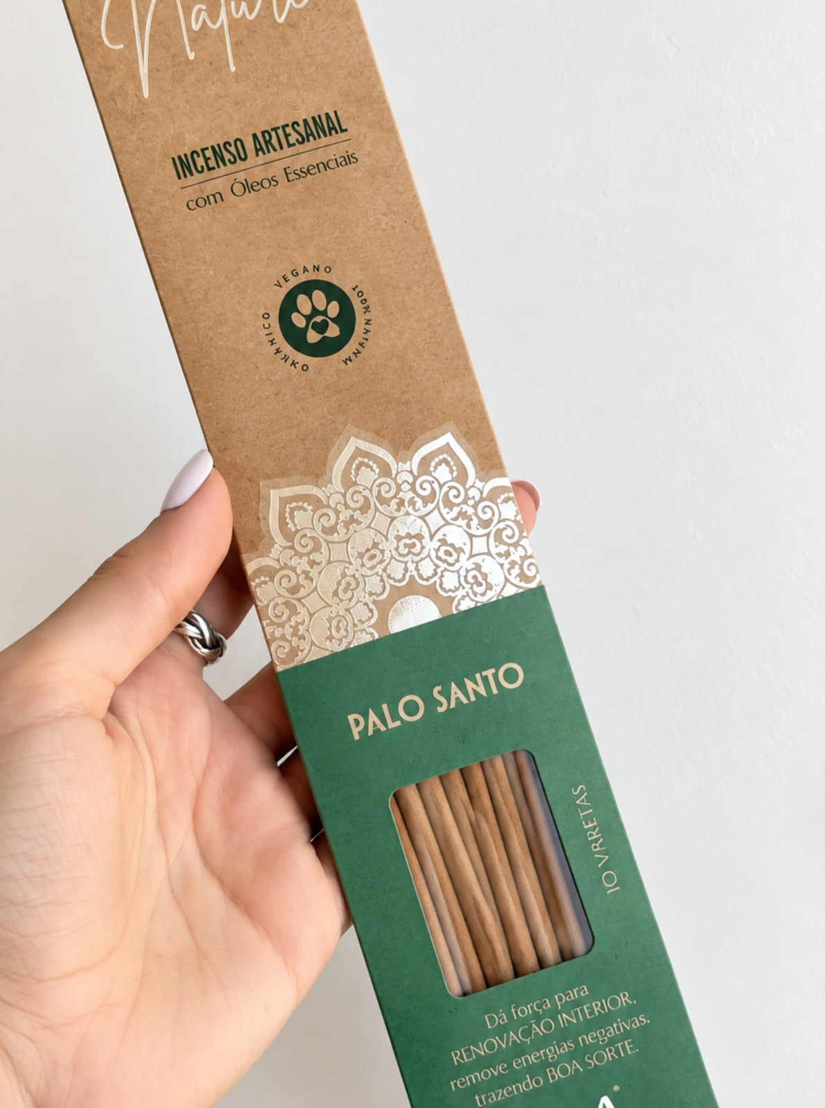 Incenso Natural Cia de Aroma - Palo Santo - Renovação, Remove Energias Negativas e Traz Boa Sorte