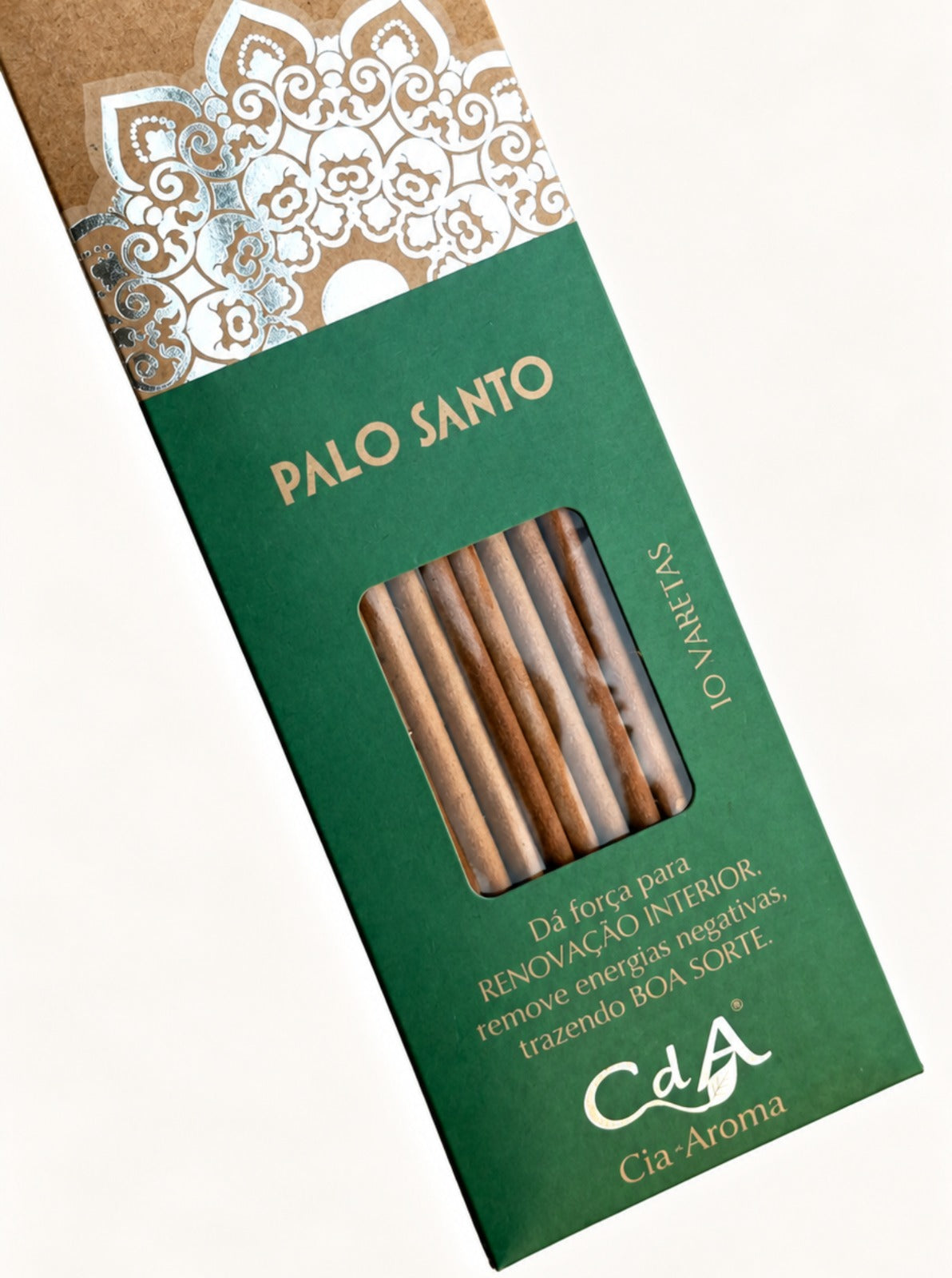 Incenso Natural Cia de Aroma - Palo Santo - Renovação, Remove Energias Negativas e Traz Boa Sorte
