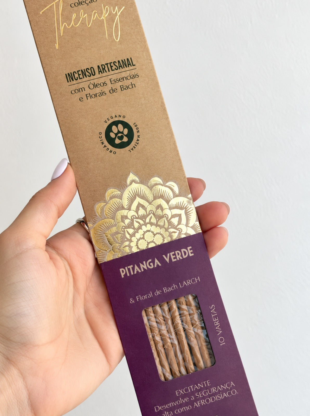 Incenso Natural Cia de Aroma - Pitanga - Estimulante, Confiança e Afrodisíaco