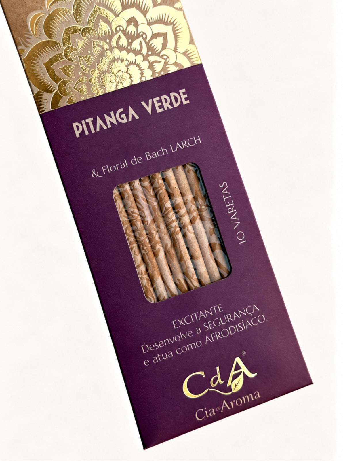 Incenso Natural Cia de Aroma - Pitanga - Estimulante, Confiança e Afrodisíaco