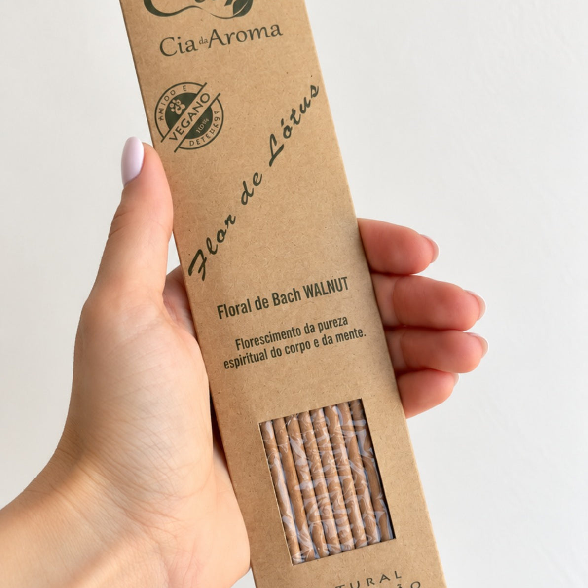 Incenso Natural Cia de Aroma - Flor de Lótus - Florescimento da Pureza Espiritual do Corpo e da Mente