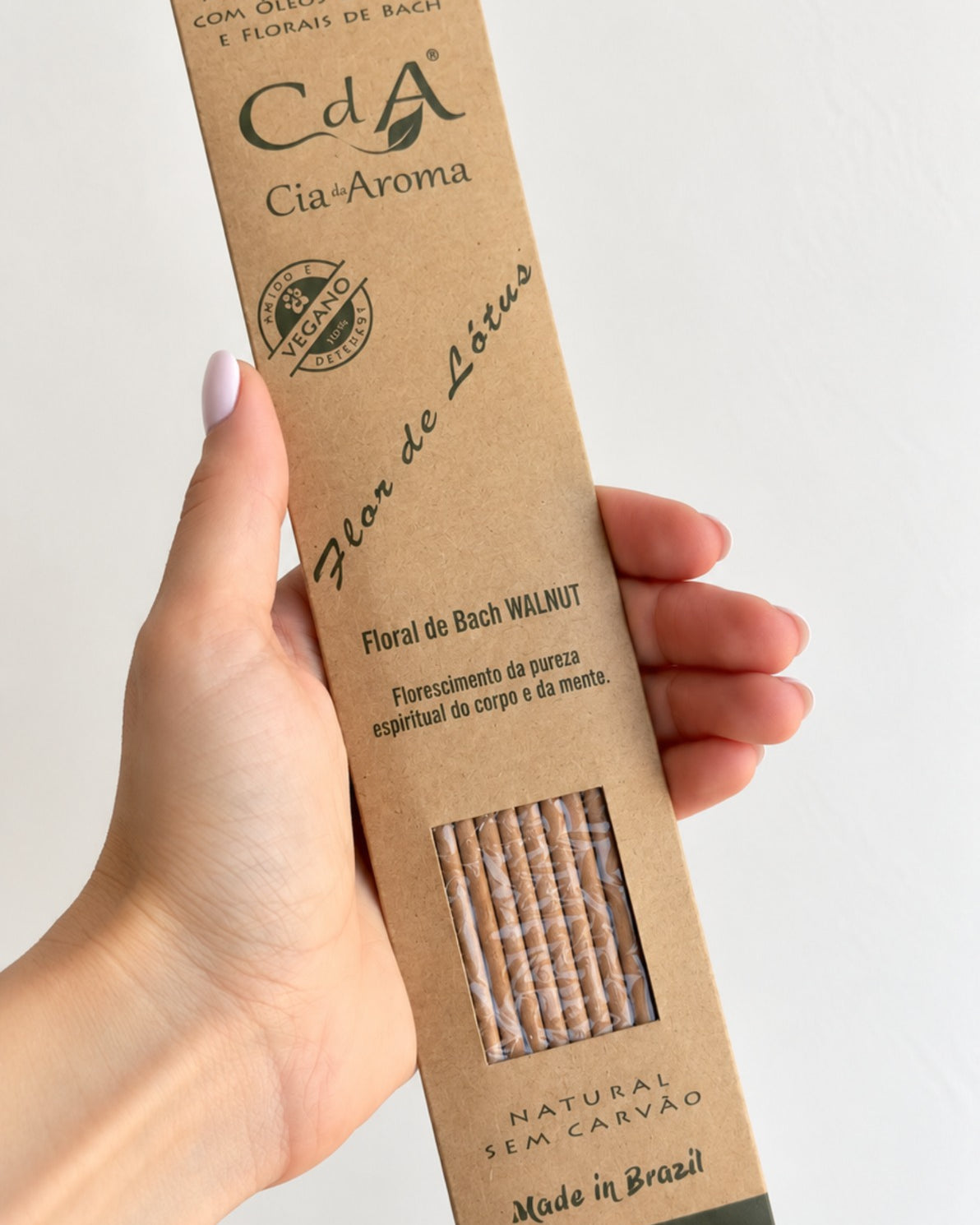 Incenso Natural Cia de Aroma - Flor de Lótus - Florescimento da Pureza Espiritual do Corpo e da Mente
