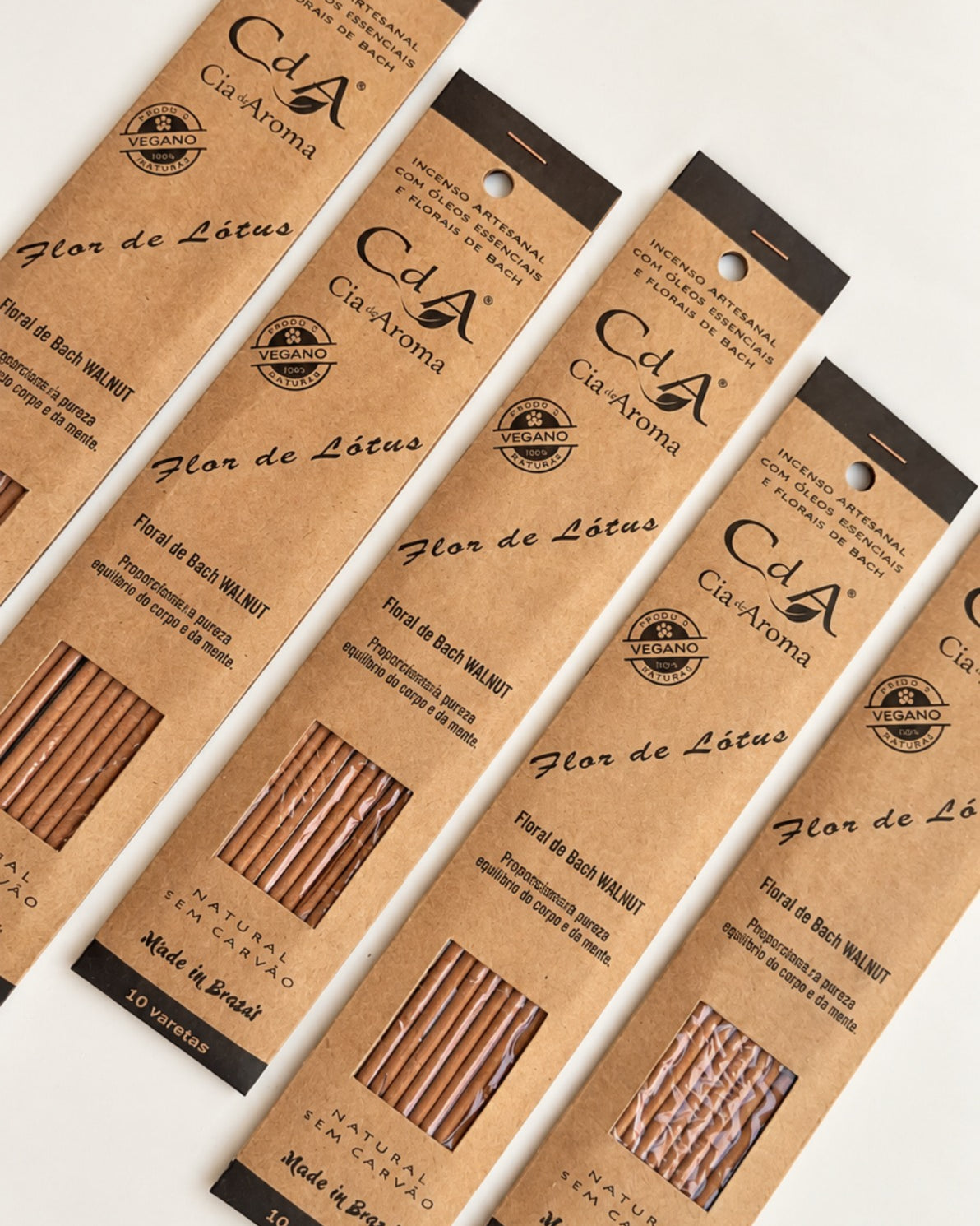 Incenso Natural Cia de Aroma - Flor de Lótus - Florescimento da Pureza Espiritual do Corpo e da Mente