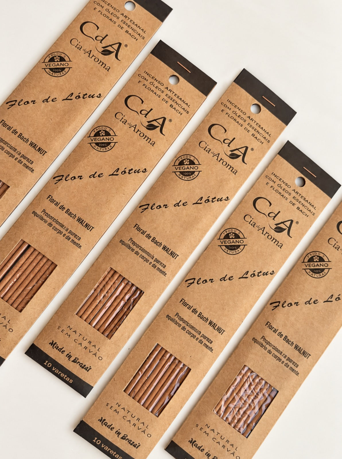 Incenso Natural Cia de Aroma - Flor de Lótus - Florescimento da Pureza Espiritual do Corpo e da Mente