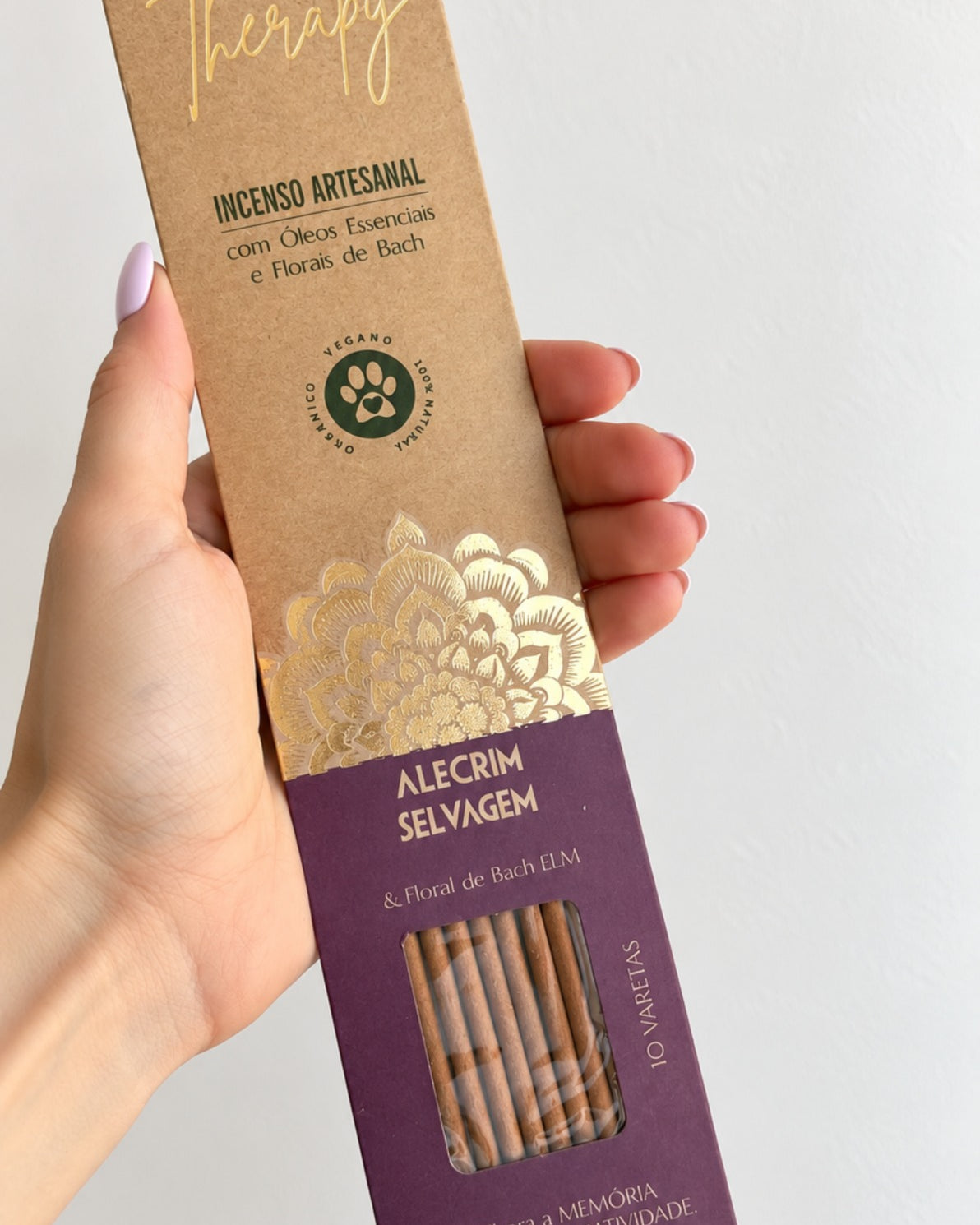 Incenso Natural Cia de Aroma - Alecrim - Memória e Criatividade