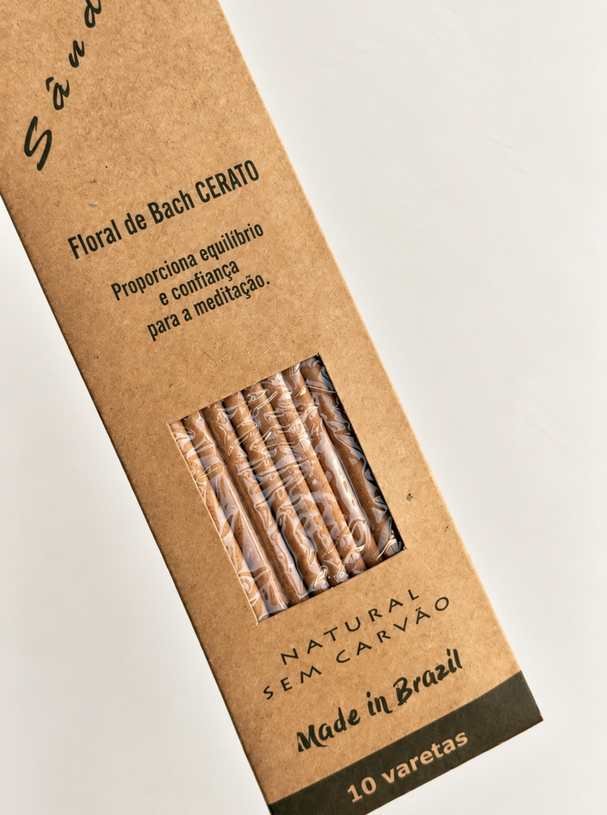 Incenso Natural Cia de Aroma - Sândalo - Equilibro e confiança