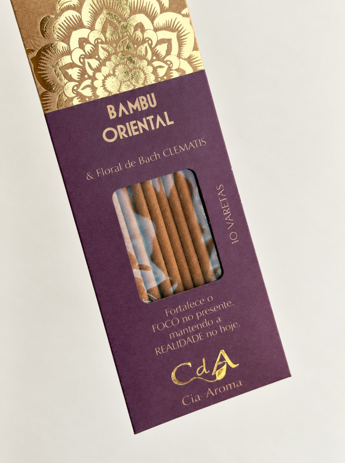 Incenso Natural Cia de Aroma - Bamboo - Foco e Presença