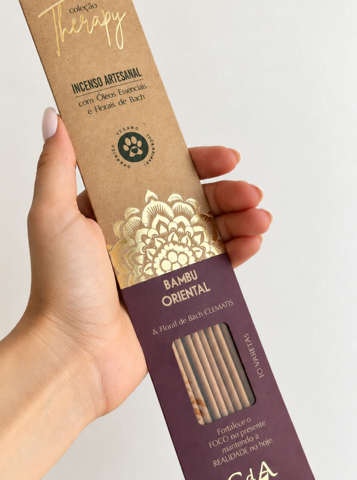 Incenso Natural Cia de Aroma - Bamboo - Foco e Presença
