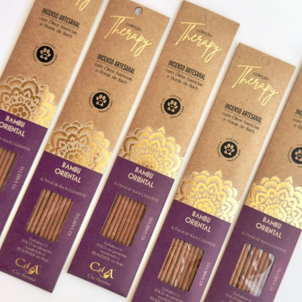 Incenso Natural Cia de Aroma - Bamboo - Foco e Presença