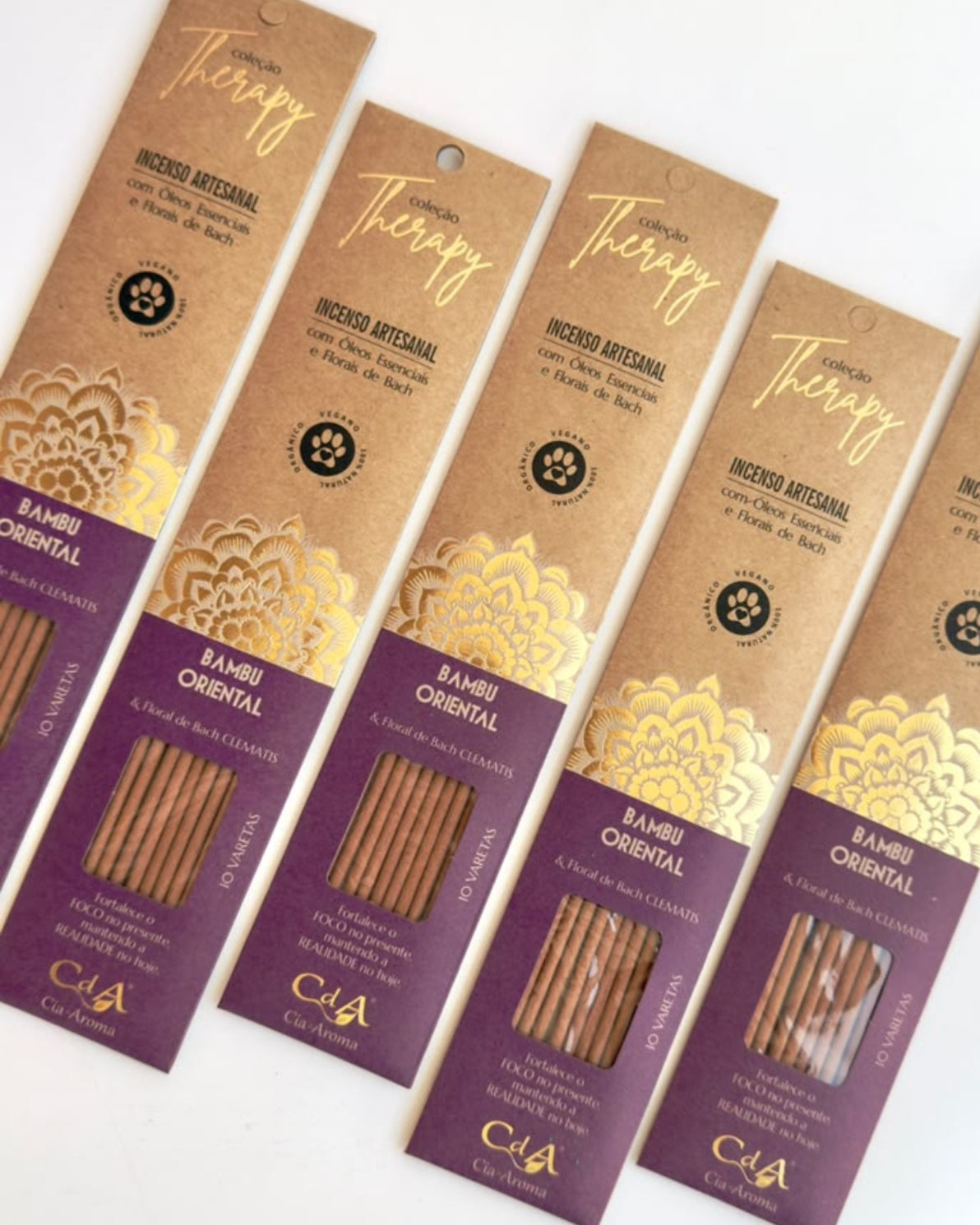 Incenso Natural Cia de Aroma - Bamboo - Foco e Presença