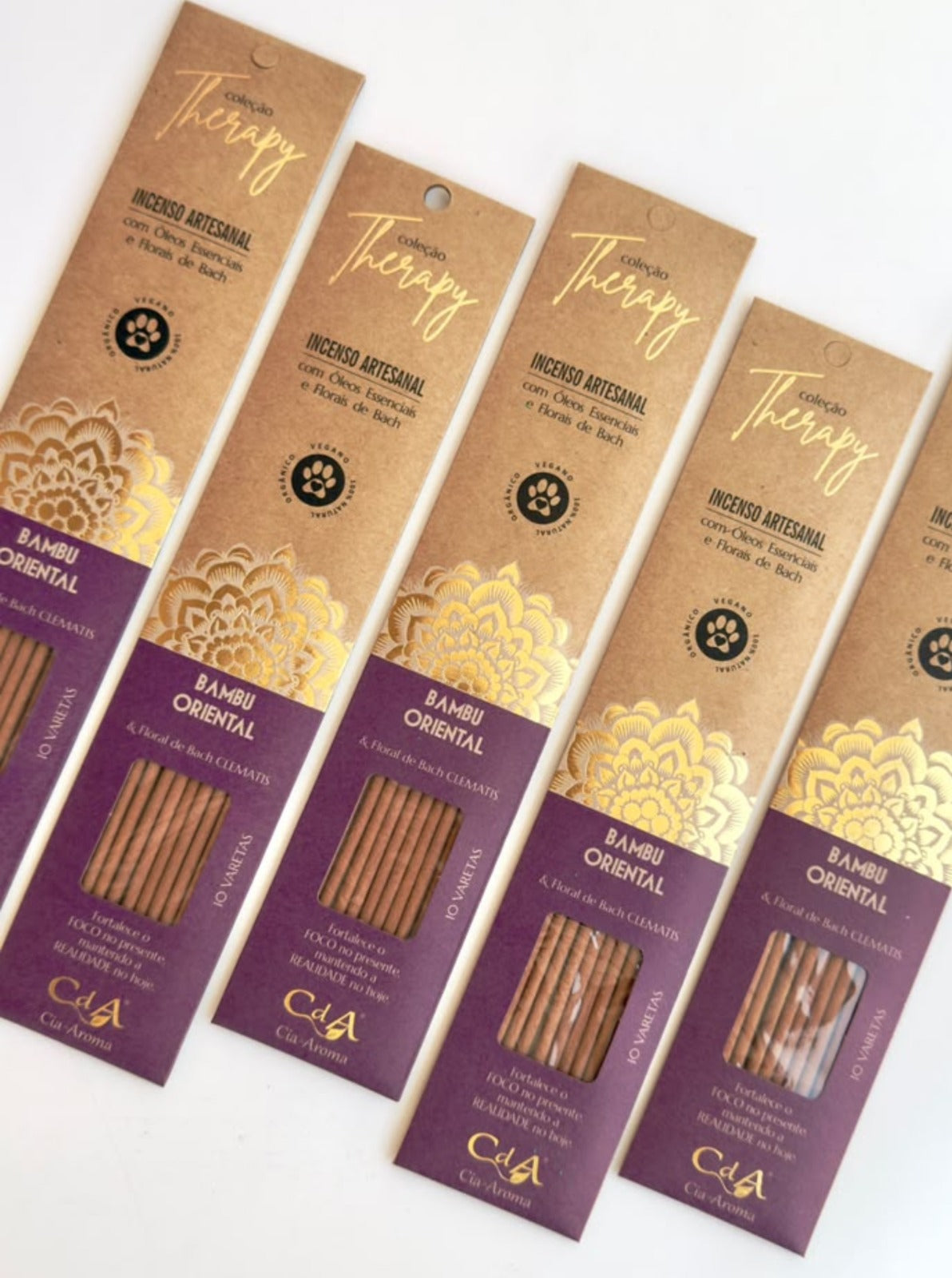 Incenso Natural Cia de Aroma - Bamboo - Foco e Presença