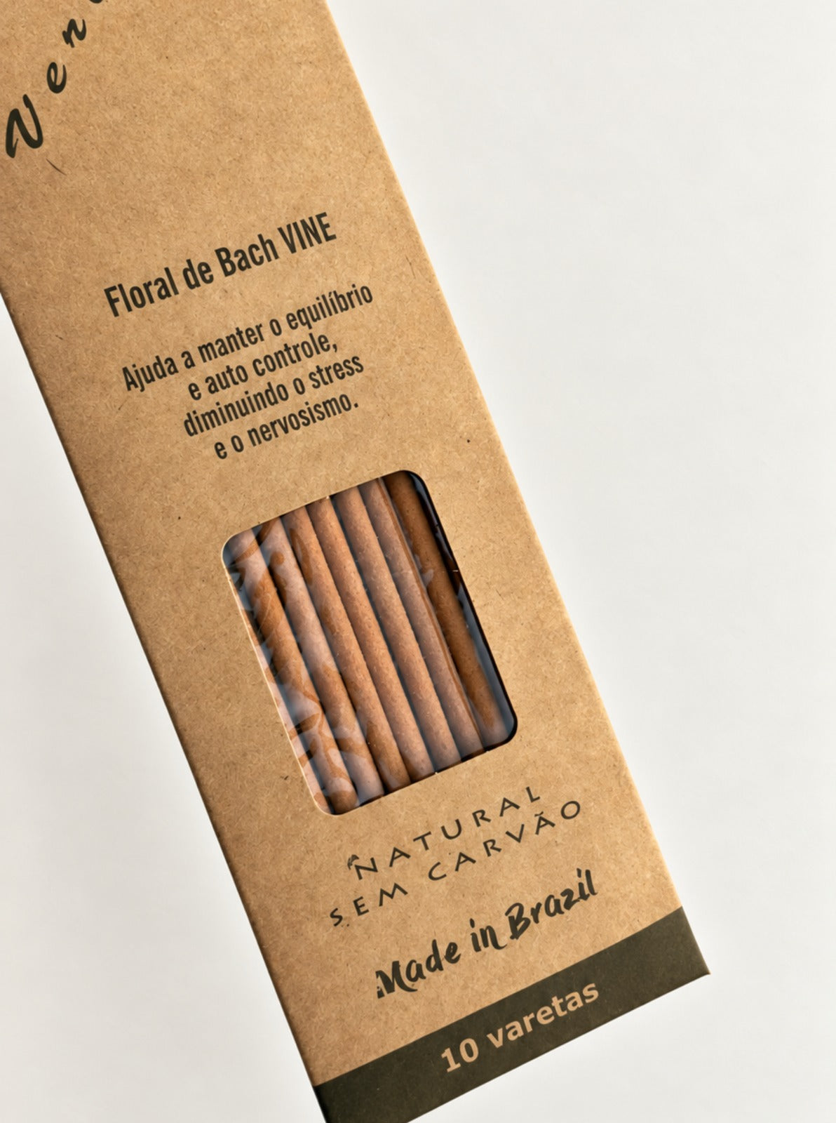 Incenso Natural Cia de Aroma - Verbena - Equilíbrio, Autocontrole, Diminui Stress e Nervosismo