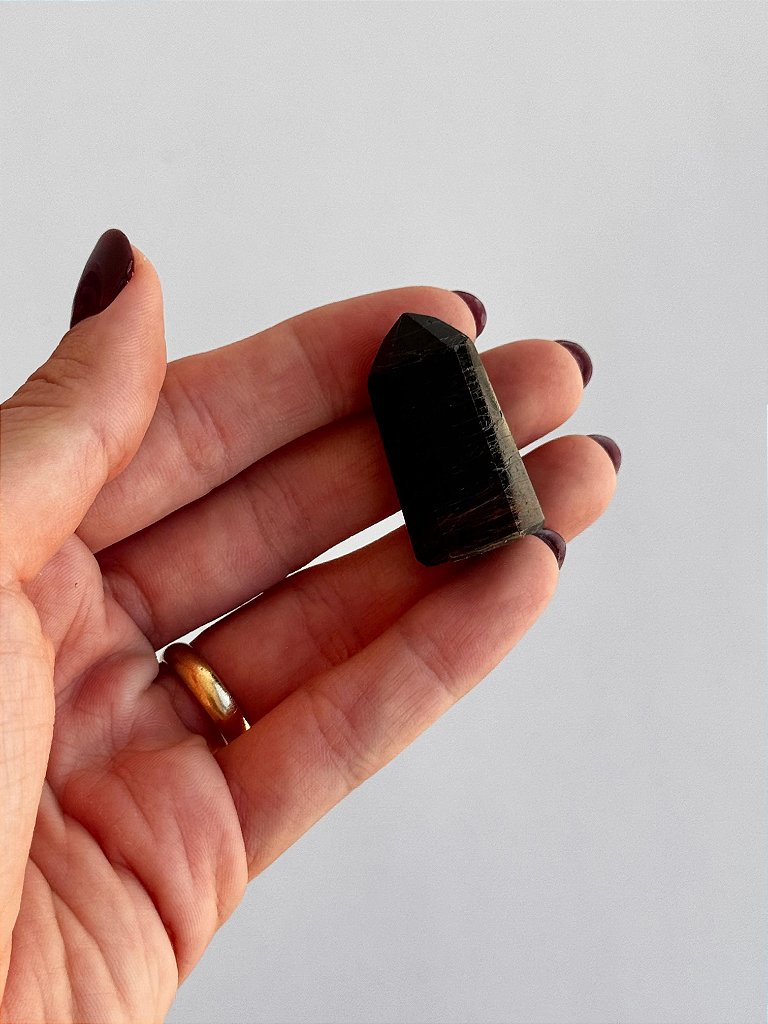 Mini Ponta de Turmalina Negra - Proteção Energética e Espiritual, Inseguranças e Soluções