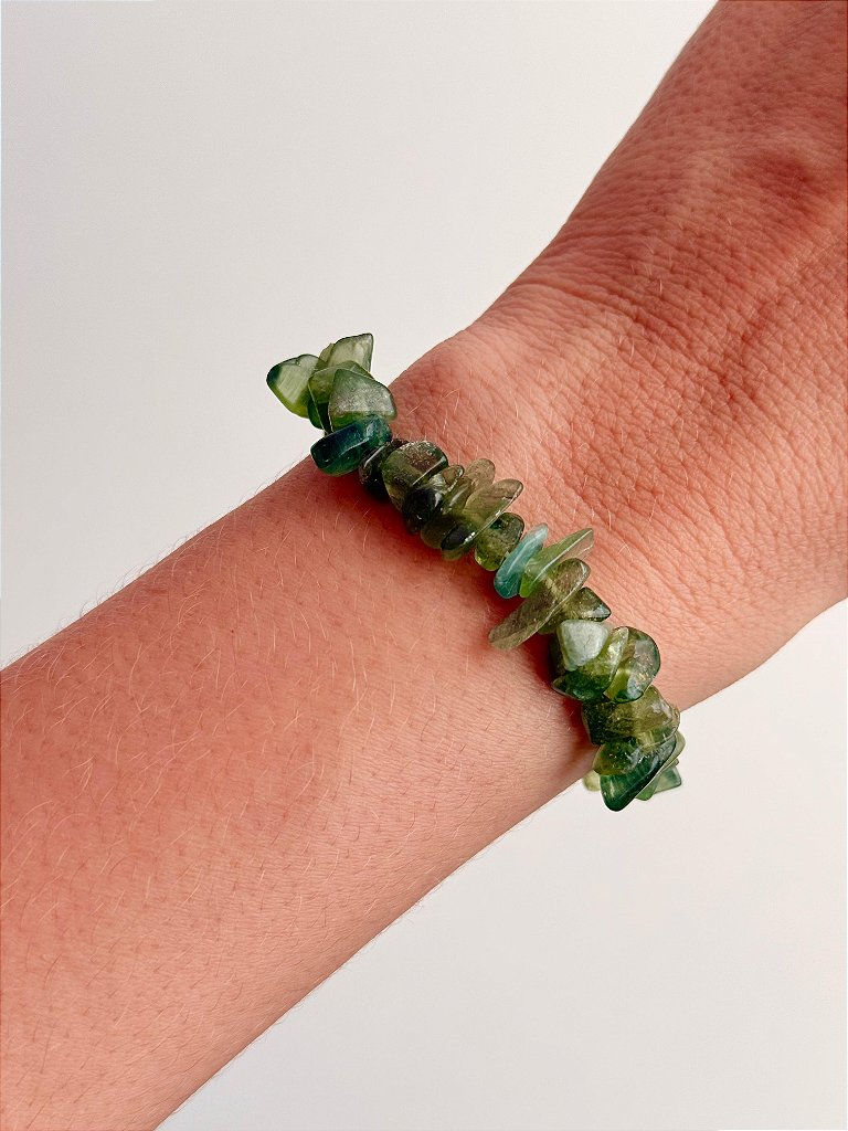Pulseira de Cianita Verde - Cura Profunda, Sabedoria Interior e Conexão Divina