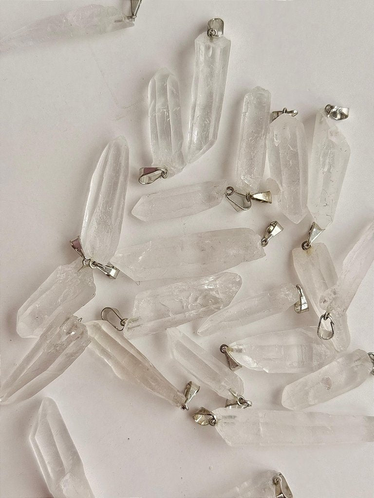 Pingente Ponta de Quartzo Cristal - Intensificador, Iluminação e Energização
