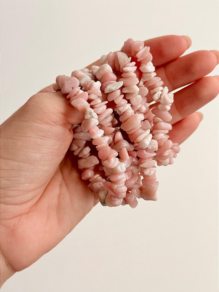 Pulseira de Opala Rosa - Poder sensitivo, Lidar com Emoções e Beleza Interior