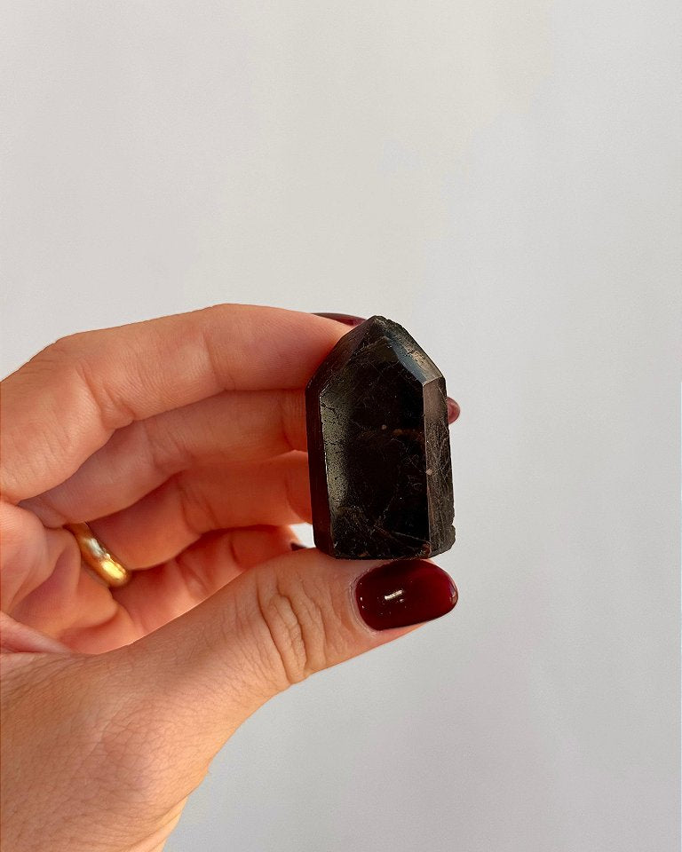 Mini Ponta de Turmalina Negra - Proteção Energética e Espiritual, Inseguranças e Soluções