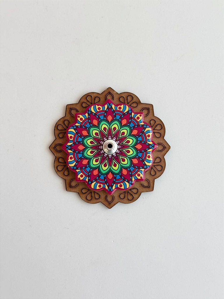 Incensário Mandala Colorida - Variações Disponíveis