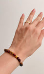 Pulseira de Jaspe Mokaíta Redonda 6mm - Correção de Karmas, Jovialidade e Força