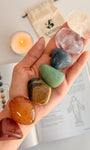 Kit Chakras Rolado - 7 Cristais + Instruções - Equilíbrio, Energia e Reconexão