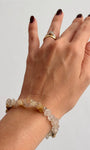 Pulseira de Quartzo Rutilado - Cura do Passado; Manifestação; Amplificador; Viagens Astrais