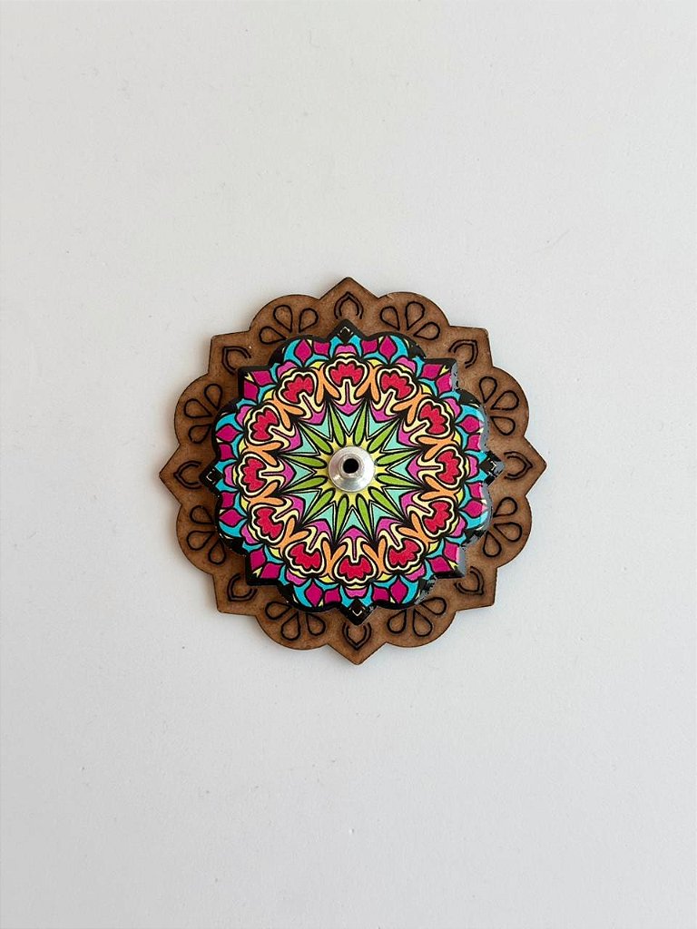 Incensário Mandala Colorida - Variações Disponíveis