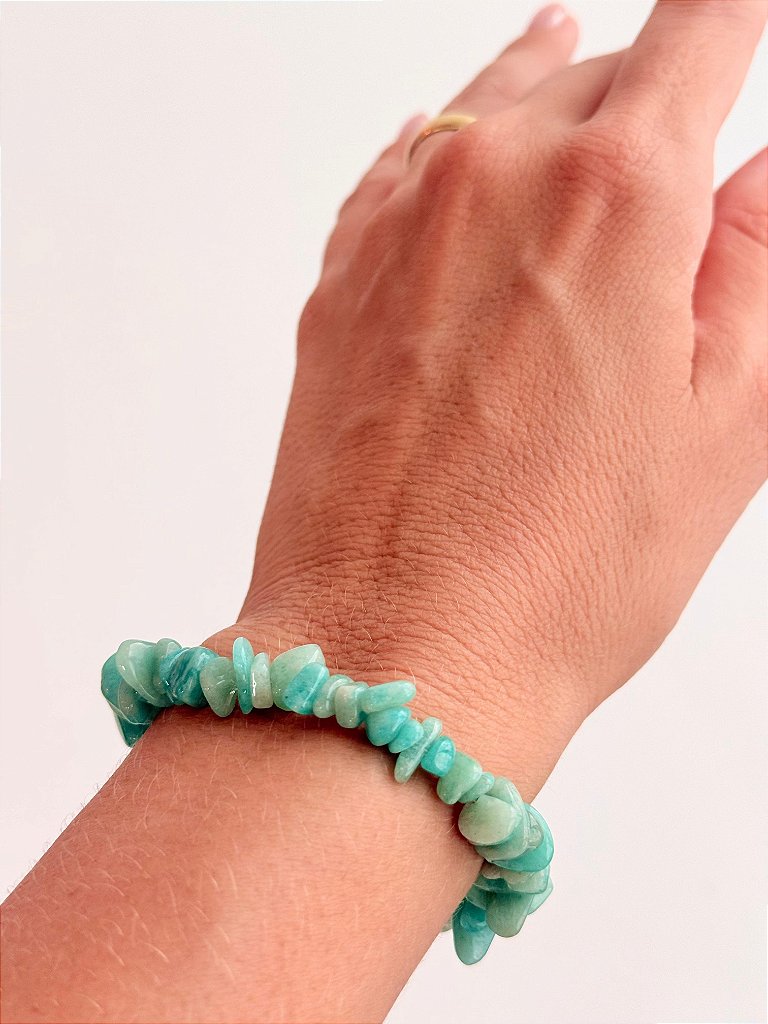 Pulseira de Amazonita - Antiestresse, Adaptação a Mudanças, Melhora os Estudos