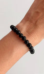 Pulseira de Turmalina Negra Redonda 8mm - Proteção Energética e Espiritual, Inseguranças e Soluções