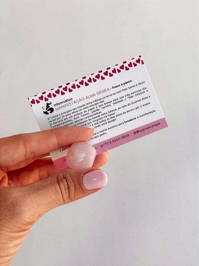 Geodo Alma Gêmea - Ritual de Atração - AGCRISTAL61 592g
