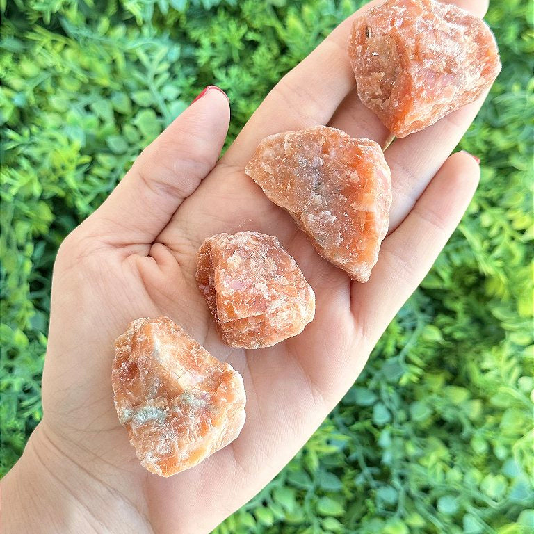 Calcita Laranja Bruta - Pedra da Alegria, Vitalidade, Expressão