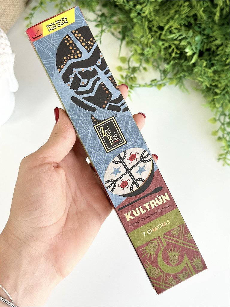 Incenso Kultrún - 7 Chakras + Incensário