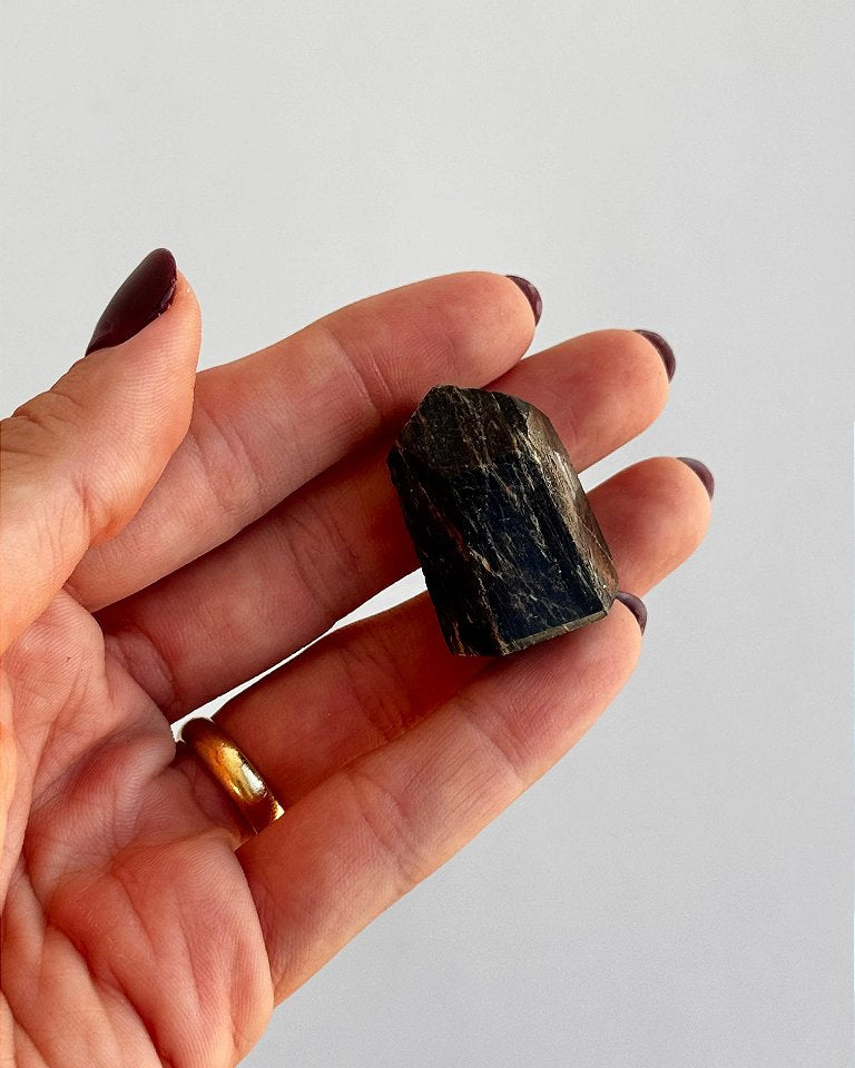 Mini Ponta de Turmalina Negra - Proteção Energética e Espiritual, Inseguranças e Soluções