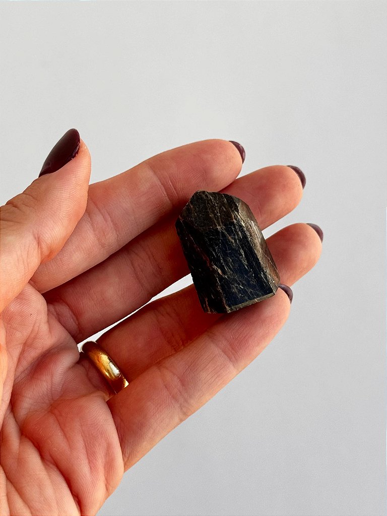 Mini Ponta de Turmalina Negra - Proteção Energética e Espiritual, Inseguranças e Soluções