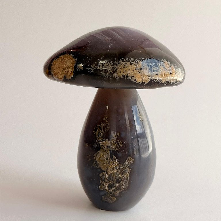 Cogumelo de Ágata - CGAGA03 364g - Pedra da Sorte, Coragem e Autoconfiança