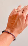 Pulseira de Ametista Redonda 4mm - Intuição, Conexão, Espiritualidade e Eleva a Vibração