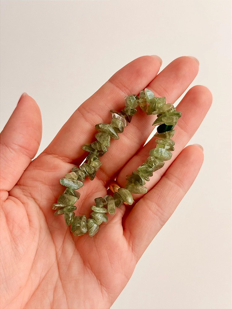 Pulseira de Cianita Verde - Cura Profunda, Sabedoria Interior e Conexão Divina