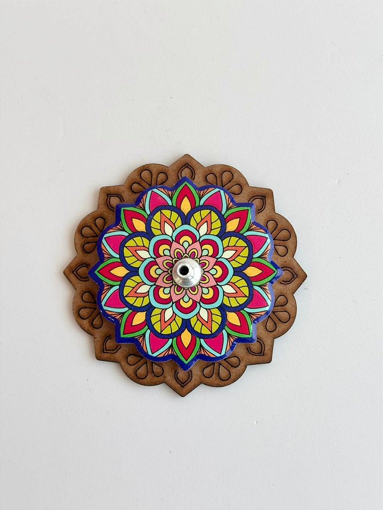 Incensário Mandala Colorida - Variações Disponíveis