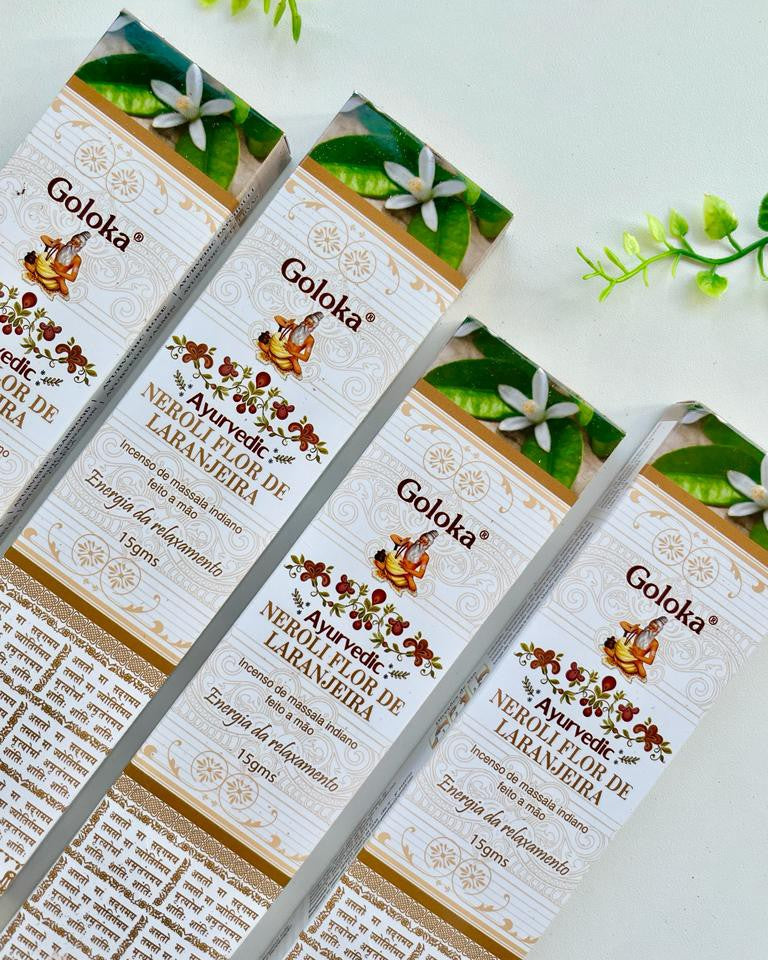 Incenso Goloka - Ayurvedic Flor de Laranjeira