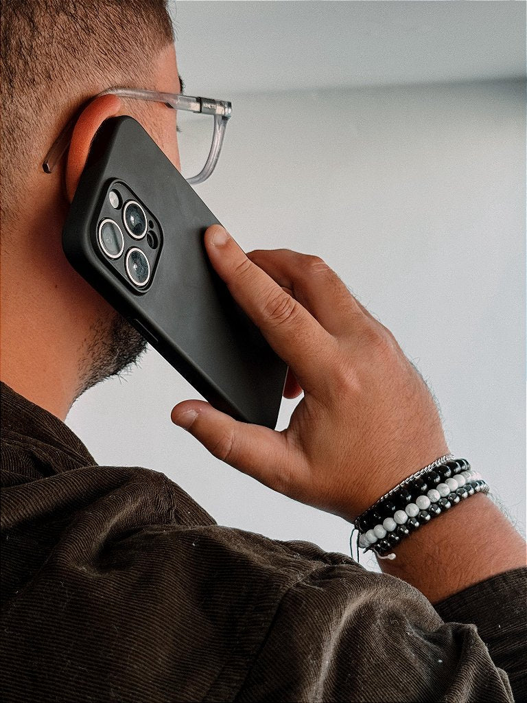 Pulseira de Turmalina Negra 8mm Regulável - Sobrecarga, Melhora do Humor, Proteção e Segurança