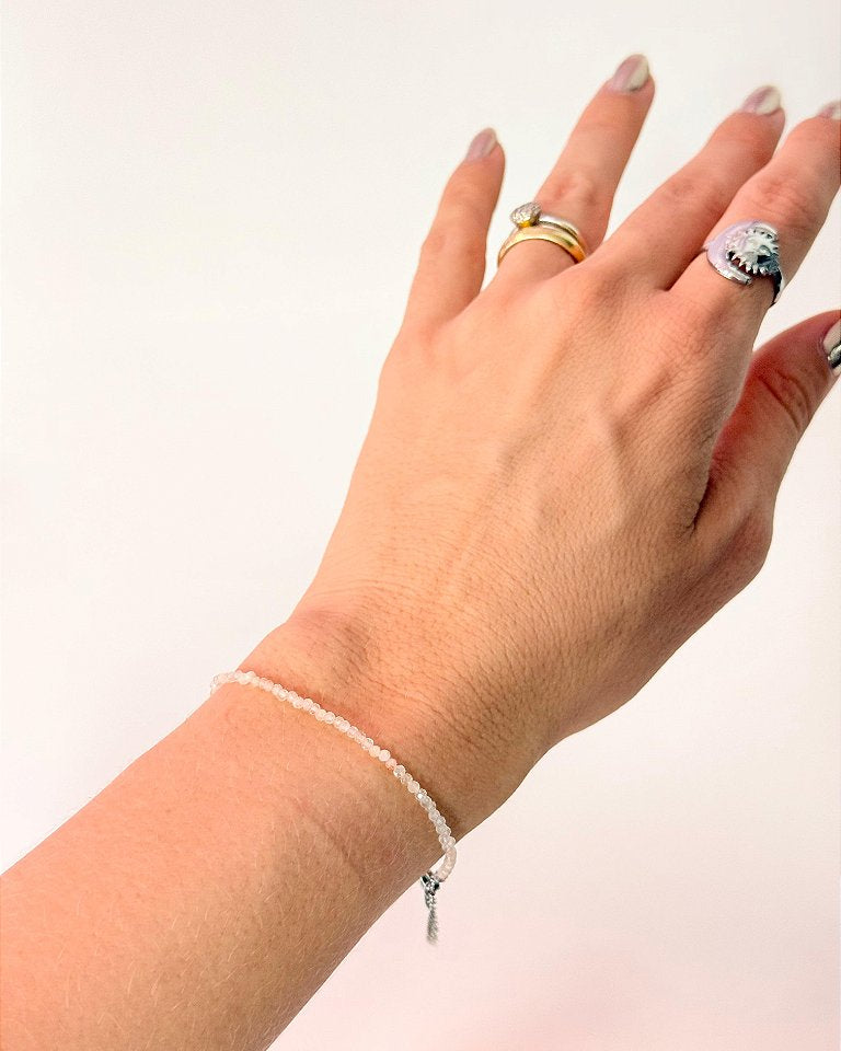 Pulseira de Citrino 2mm Multifacetada - Autoestima, Alegria e Prosperidade