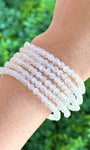 Pulseira de Pedra da Lua Redonda 4mm - Sensualidade, Energia Feminina, Domínio das Emoções e Fertilidade