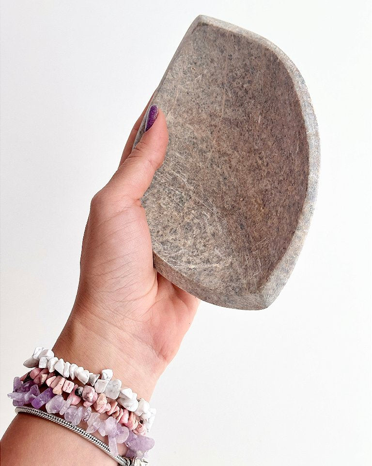Bowl de Pedra Sabão G - Para arrumar e decorar com seus cristais