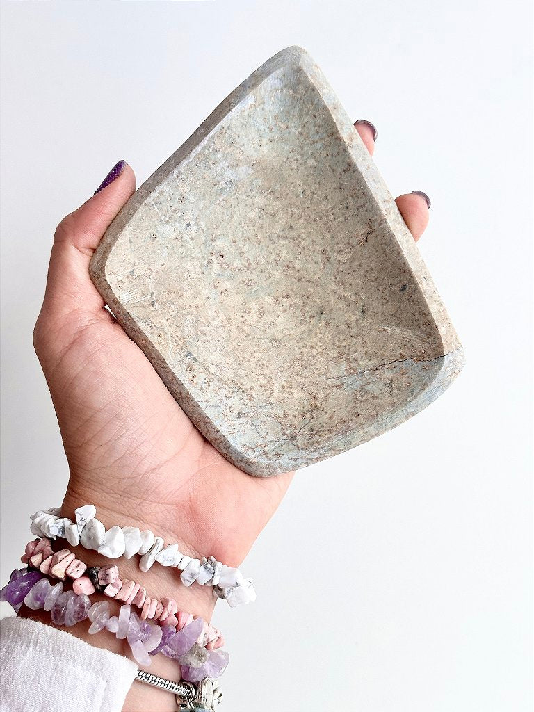 Bowl de Pedra Sabão P - Para arrumar e decorar com seus cristais