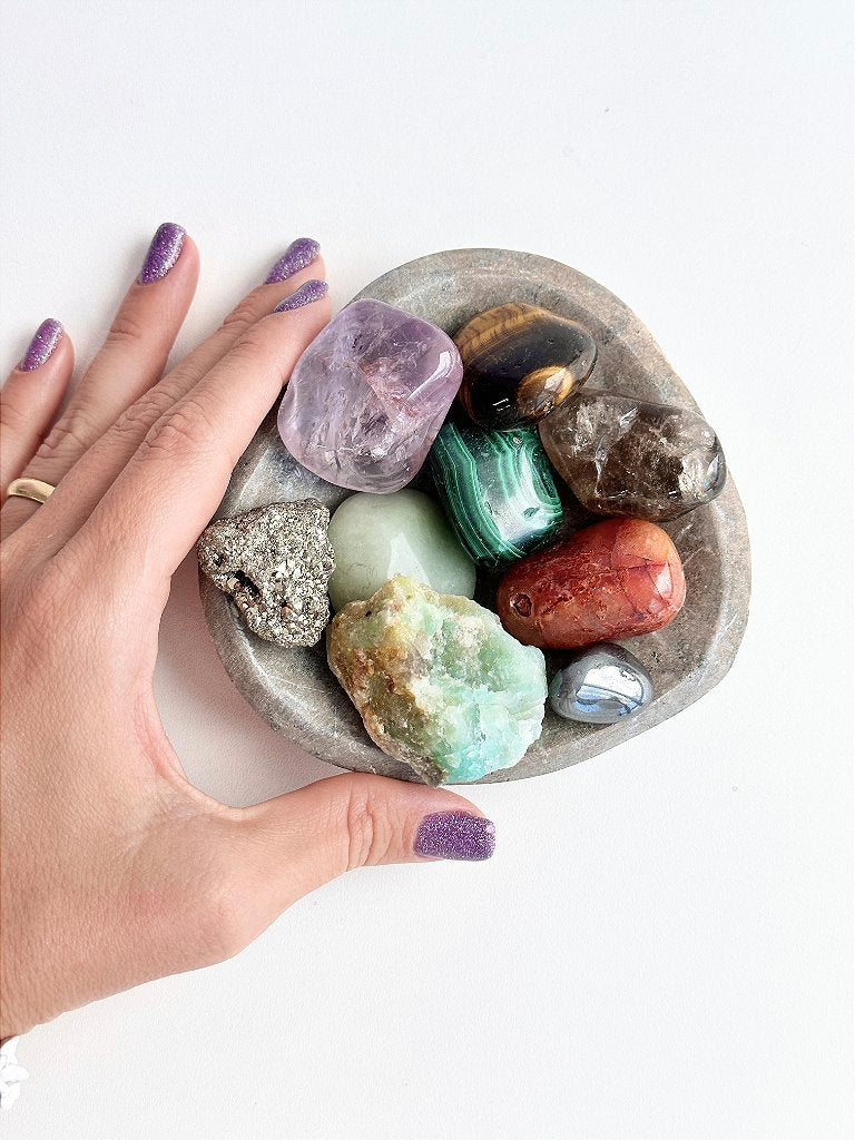 Bowl de Pedra Sabão P - Para arrumar e decorar com seus cristais
