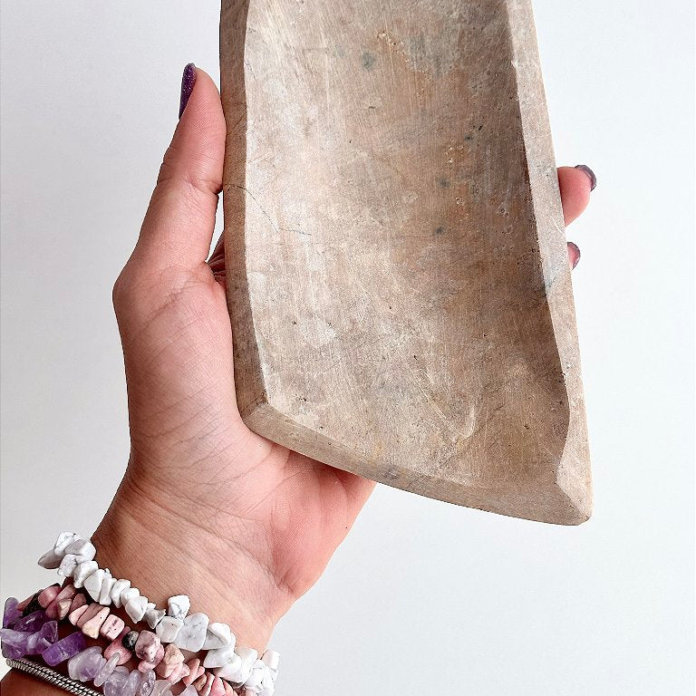 Bowl de Pedra Sabão G - Para arrumar e decorar com seus cristais