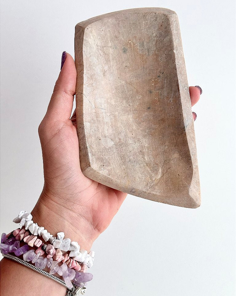 Bowl de Pedra Sabão G - Para arrumar e decorar com seus cristais