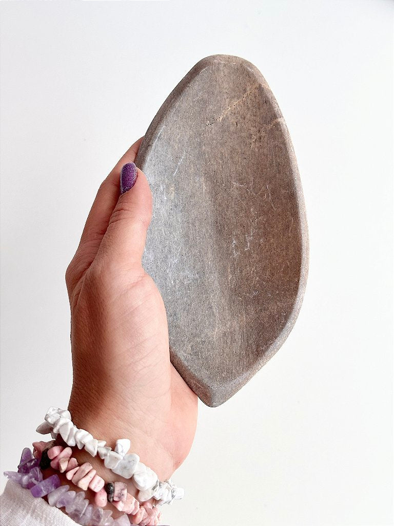 Bowl de Pedra Sabão P - Para arrumar e decorar com seus cristais